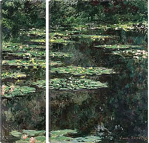 Модульная картина - Water Lilies. Клод Моне