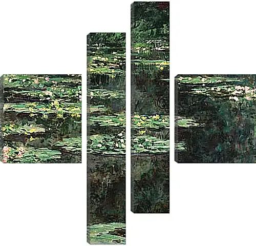 Модульная картина - Water Lilies. Клод Моне