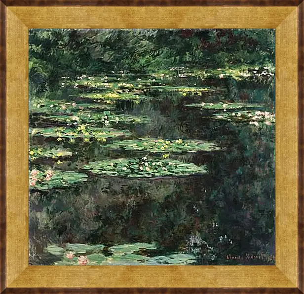 Картина в раме - Water Lilies. Клод Моне