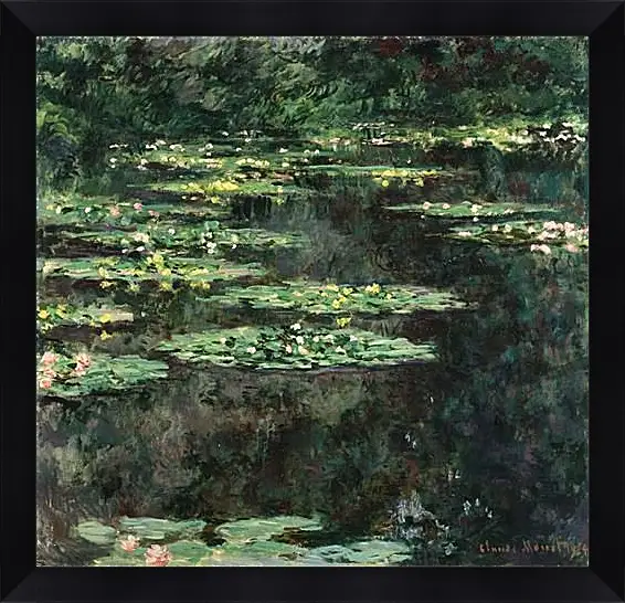 Картина в раме - Water Lilies. Клод Моне