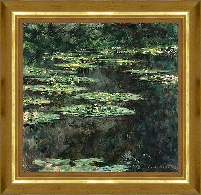 Картина в раме - Water Lilies. Клод Моне