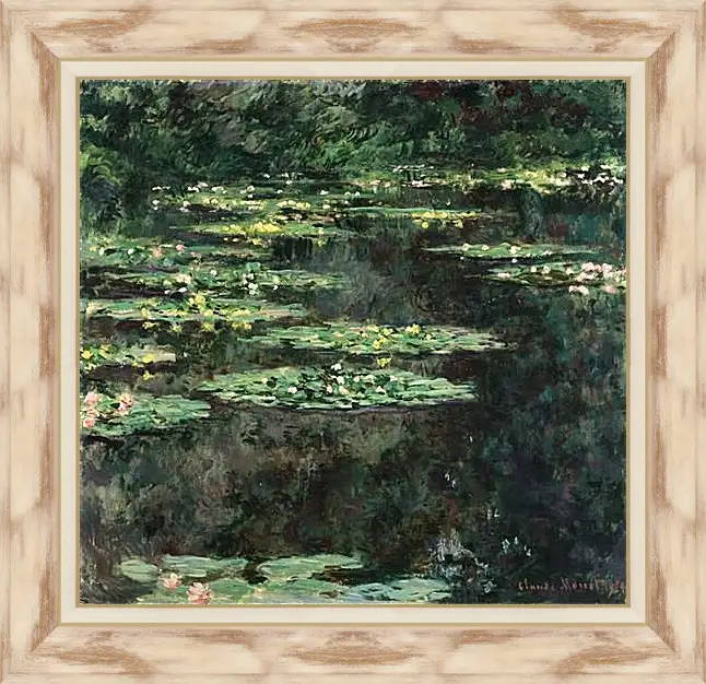 Картина в раме - Water Lilies. Клод Моне