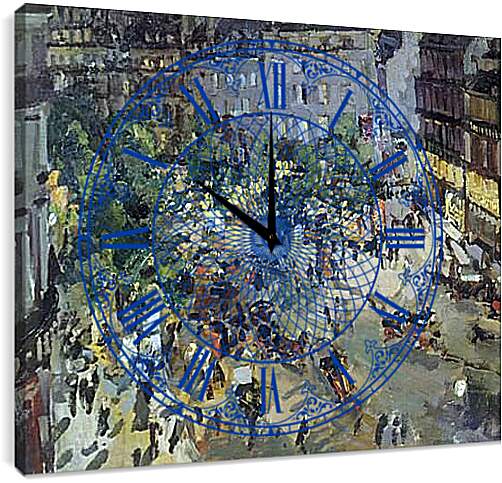Часы картина - Париж. Коровин Константин