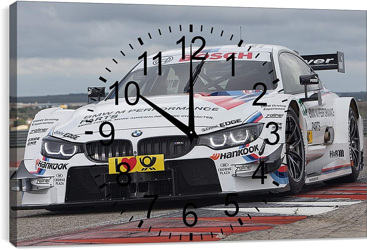 Часы картина - BMW 4 DTM (БМВ 4 ДТМ)