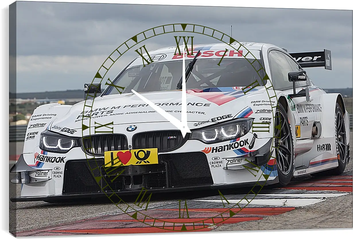 Часы картина - BMW 4 DTM (БМВ 4 ДТМ)