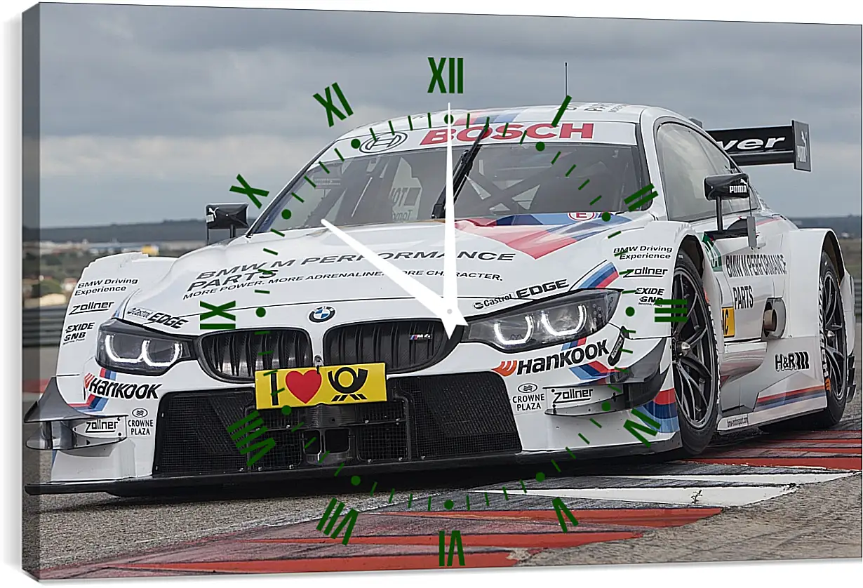 Часы картина - BMW 4 DTM (БМВ 4 ДТМ)