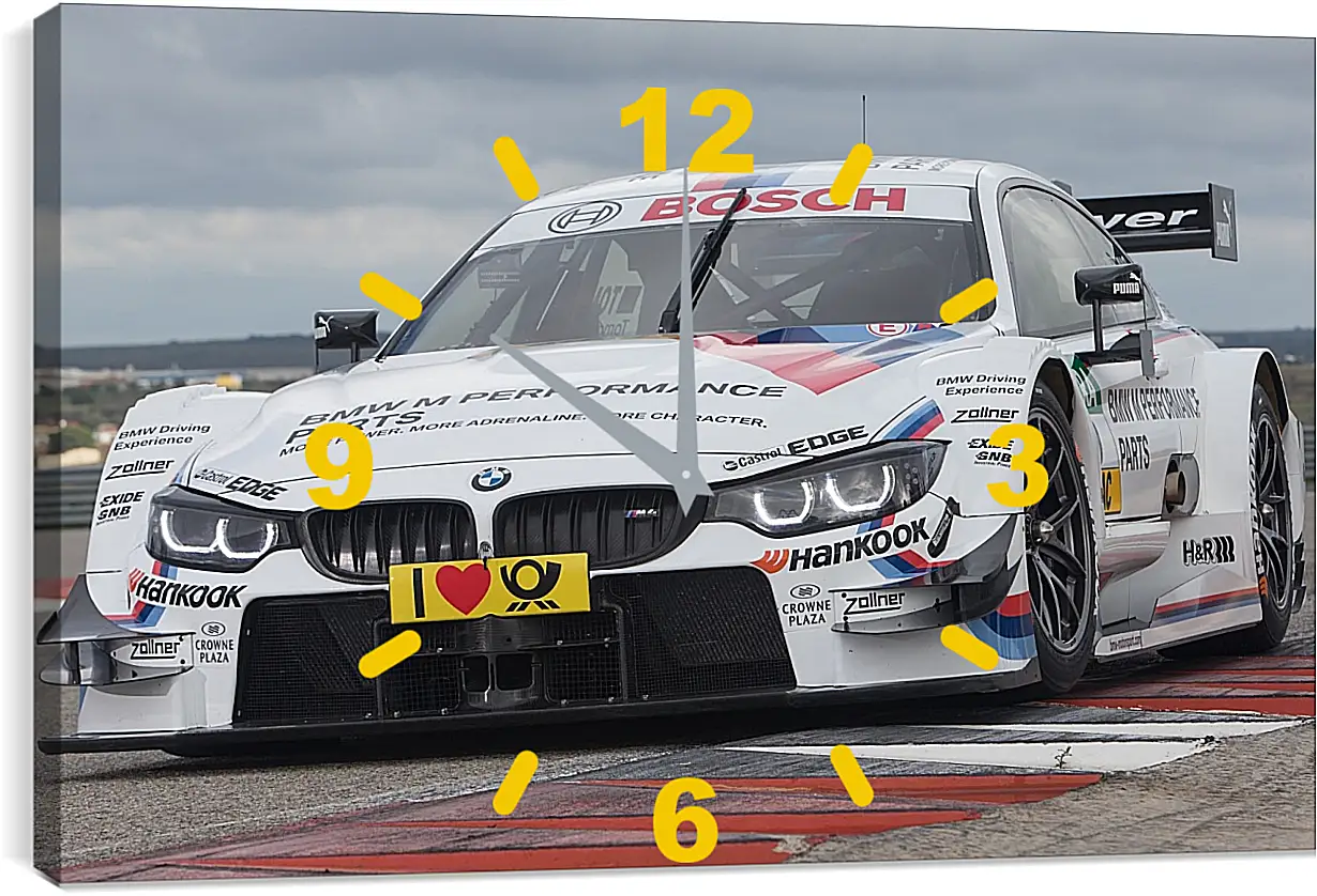 Часы картина - BMW 4 DTM (БМВ 4 ДТМ)