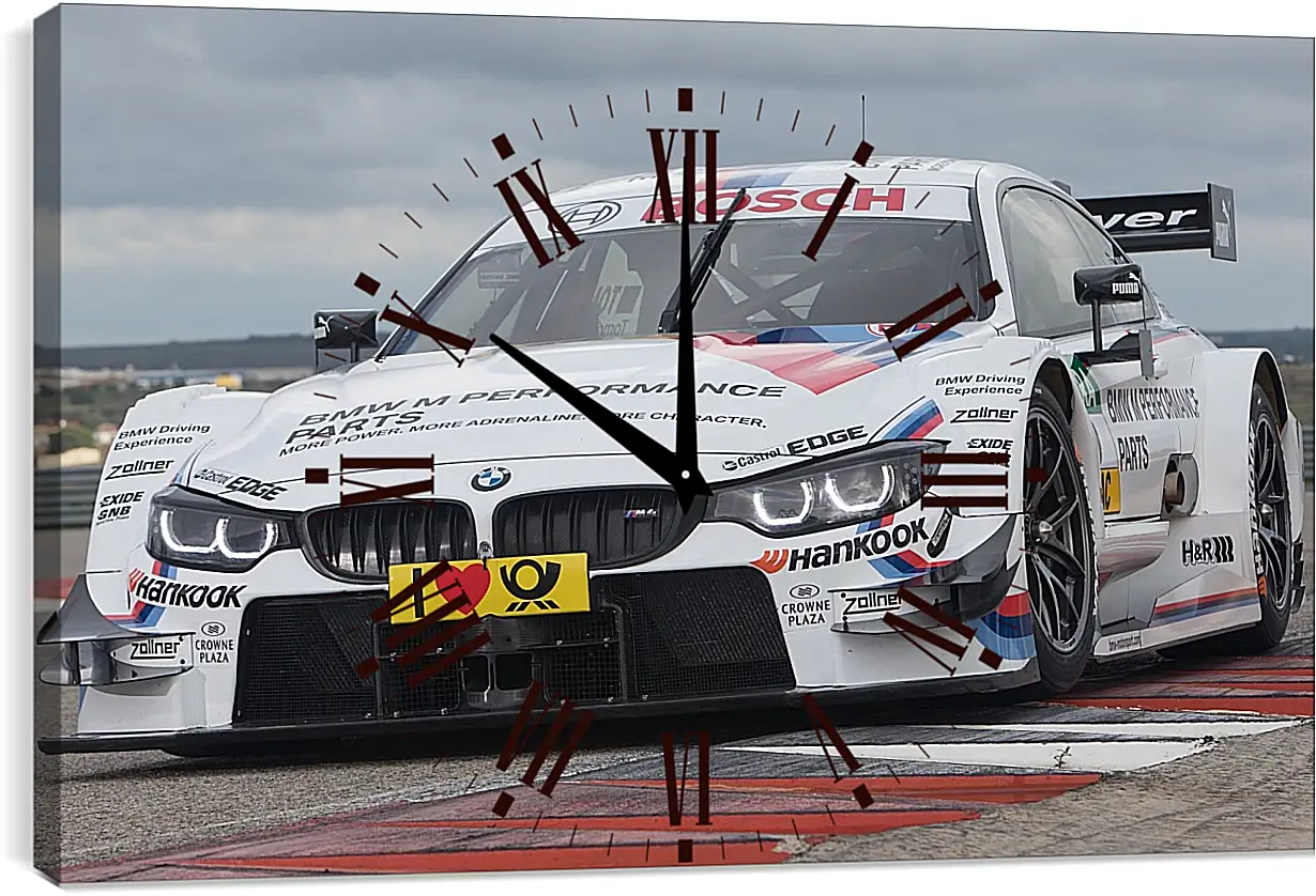 Часы картина - BMW 4 DTM (БМВ 4 ДТМ)