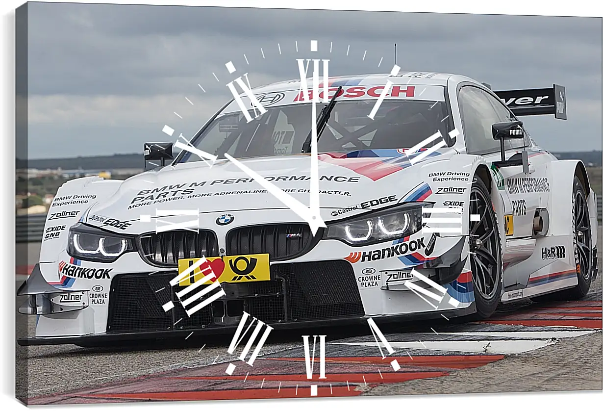 Часы картина - BMW 4 DTM (БМВ 4 ДТМ)