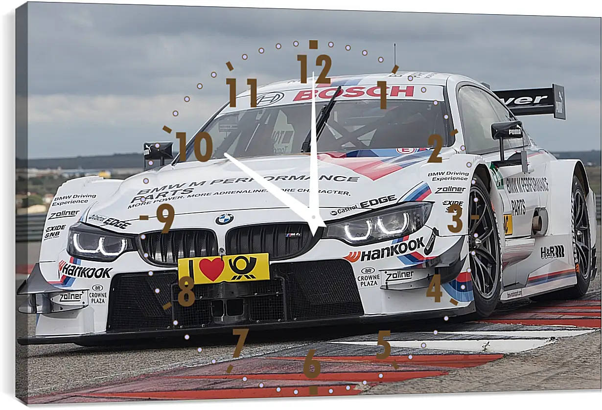 Часы картина - BMW 4 DTM (БМВ 4 ДТМ)