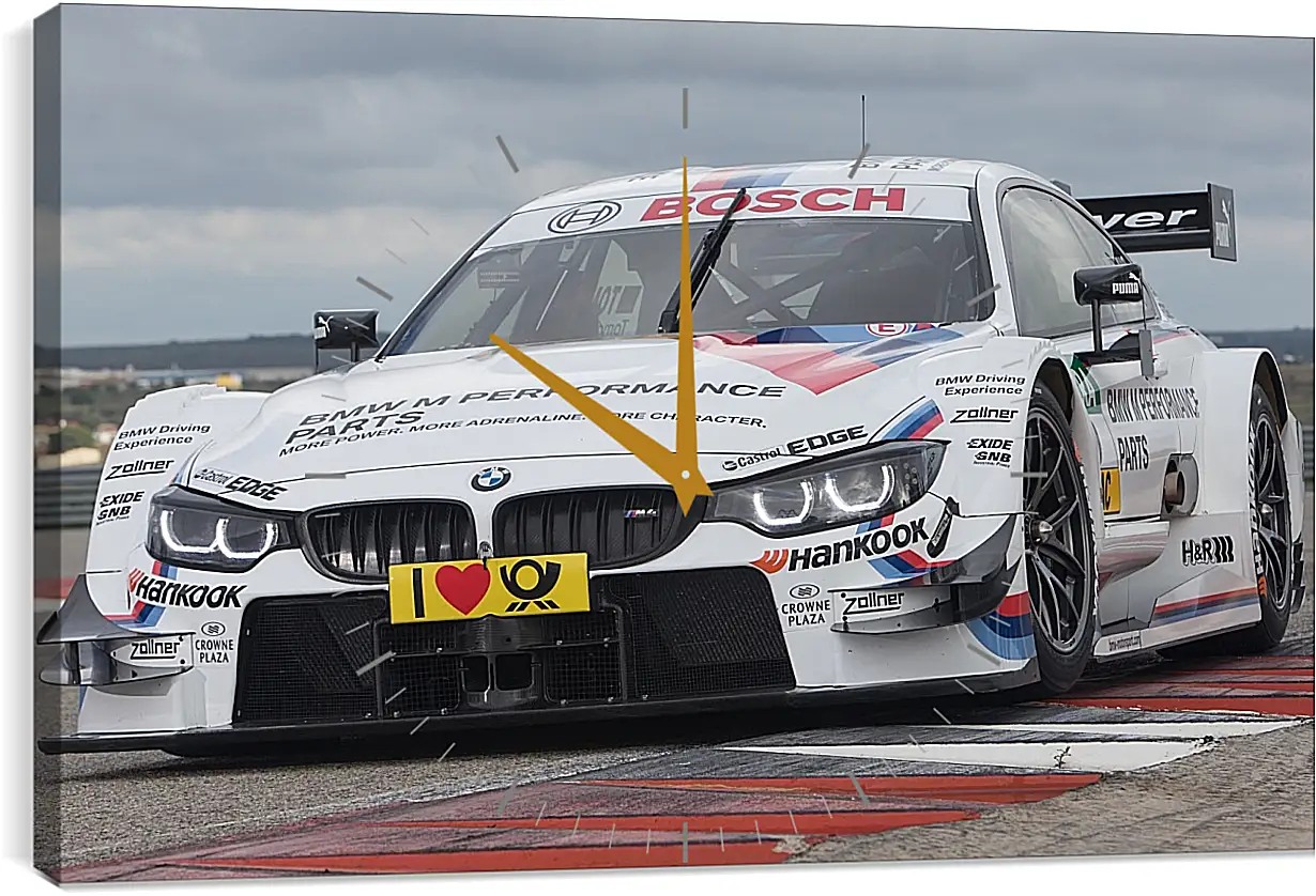 Часы картина - BMW 4 DTM (БМВ 4 ДТМ)