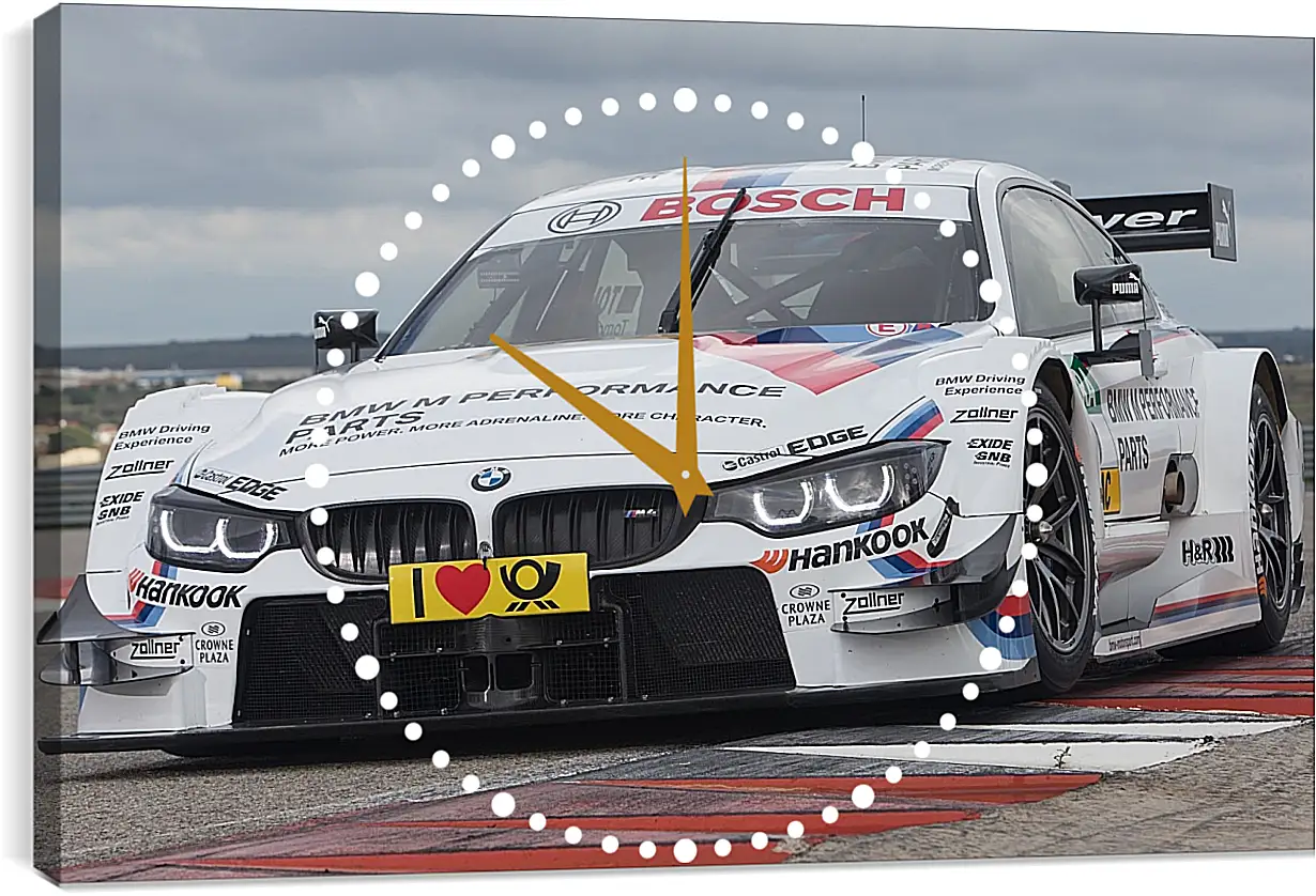 Часы картина - BMW 4 DTM (БМВ 4 ДТМ)