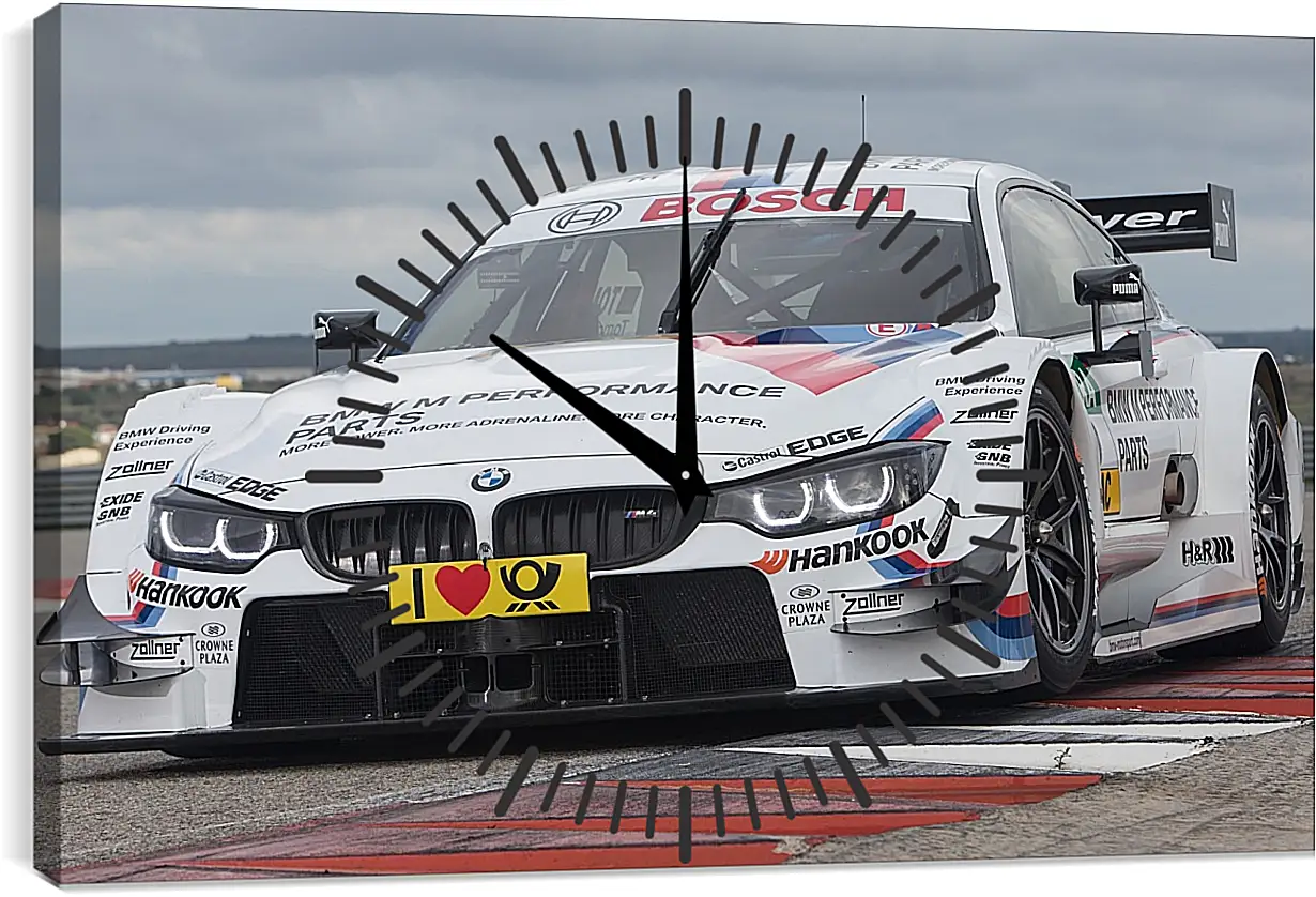 Часы картина - BMW 4 DTM (БМВ 4 ДТМ)