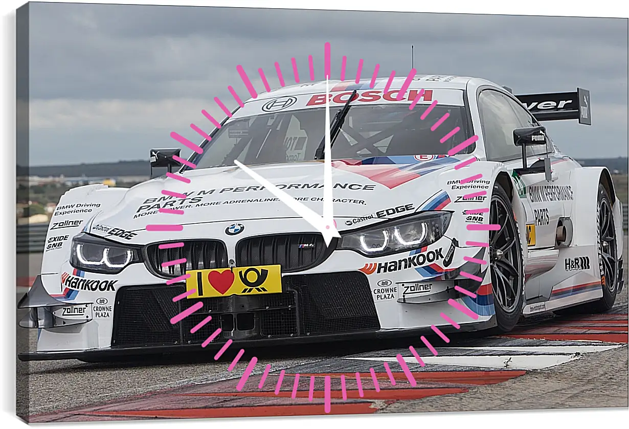 Часы картина - BMW 4 DTM (БМВ 4 ДТМ)