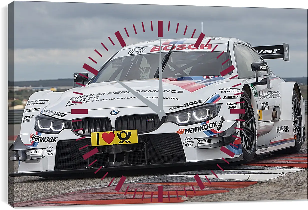 Часы картина - BMW 4 DTM (БМВ 4 ДТМ)