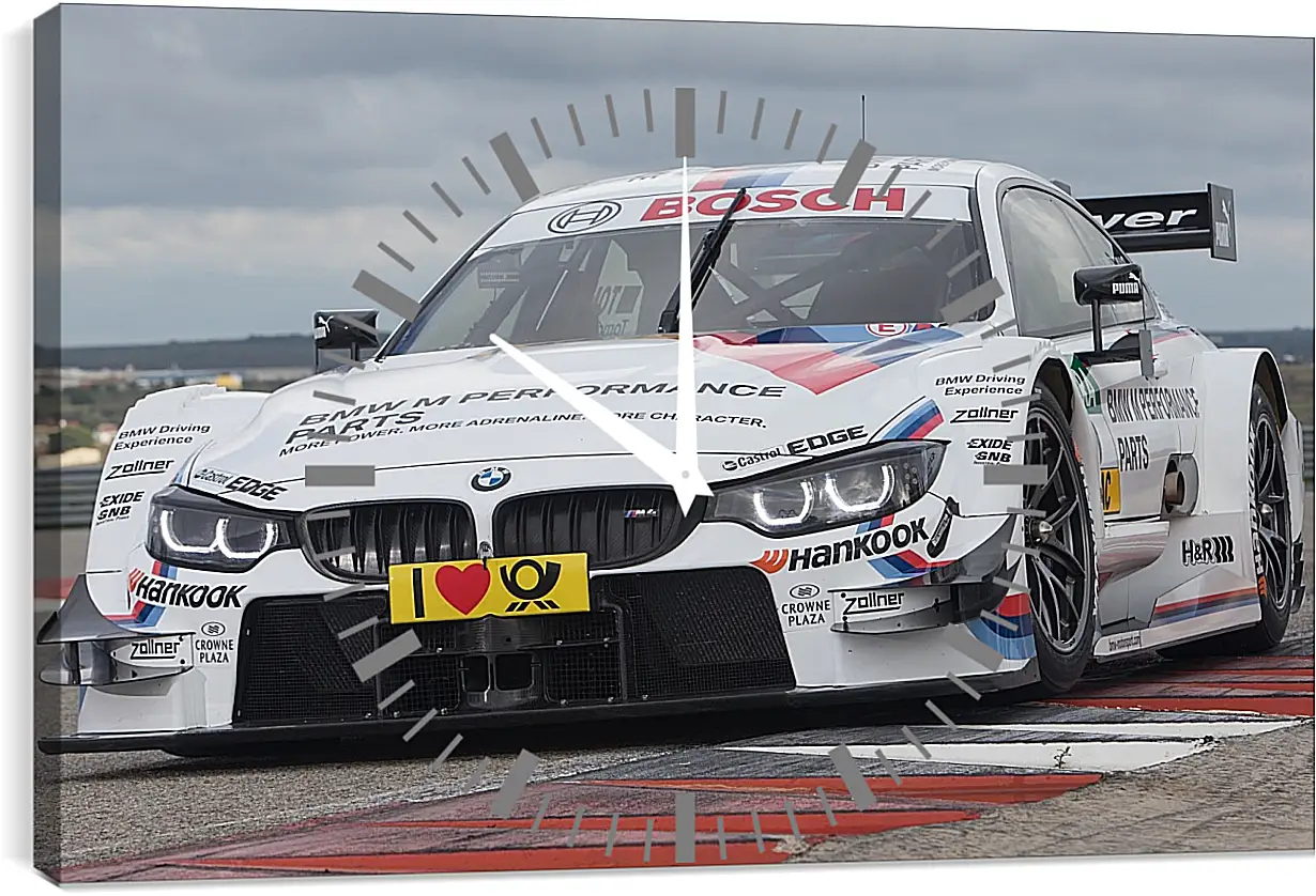 Часы картина - BMW 4 DTM (БМВ 4 ДТМ)