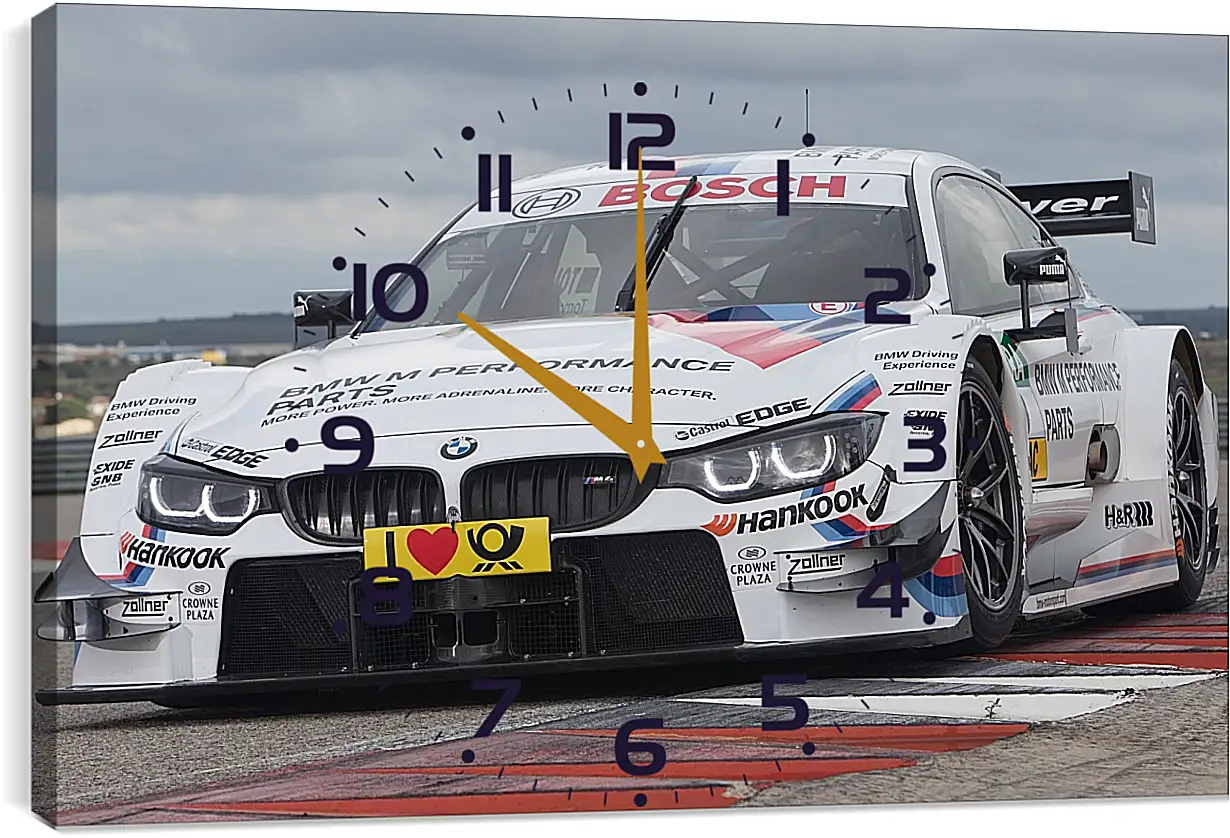 Часы картина - BMW 4 DTM (БМВ 4 ДТМ)