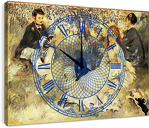 Часы картина - Henriot Family. Пьер Огюст Ренуар