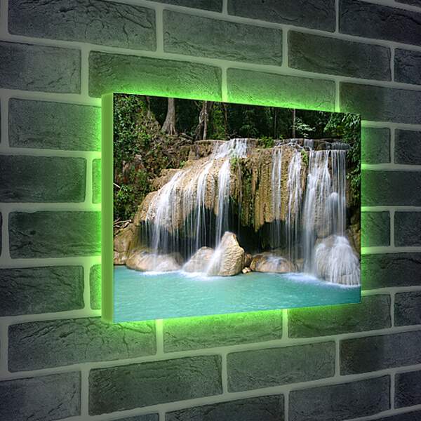 Лайтбокс световая панель - Каскад водопадов