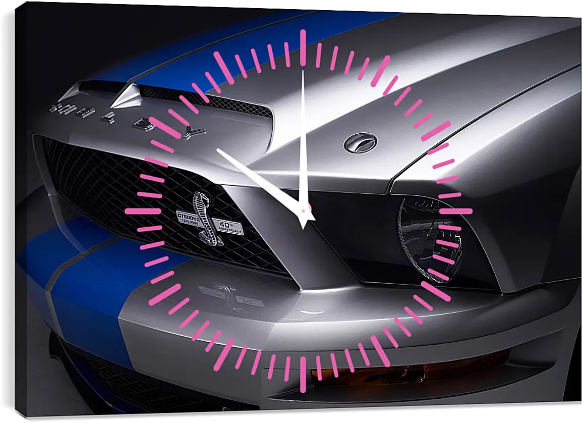 Часы картина - Форд Мустанг (Ford Mustang)