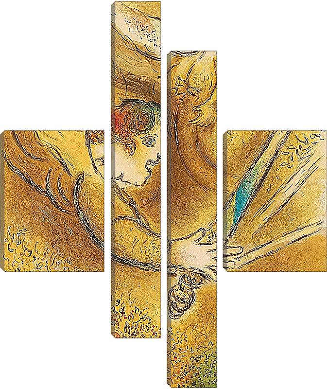 Модульная картина - Ангел правосудия. Марк Шагал.