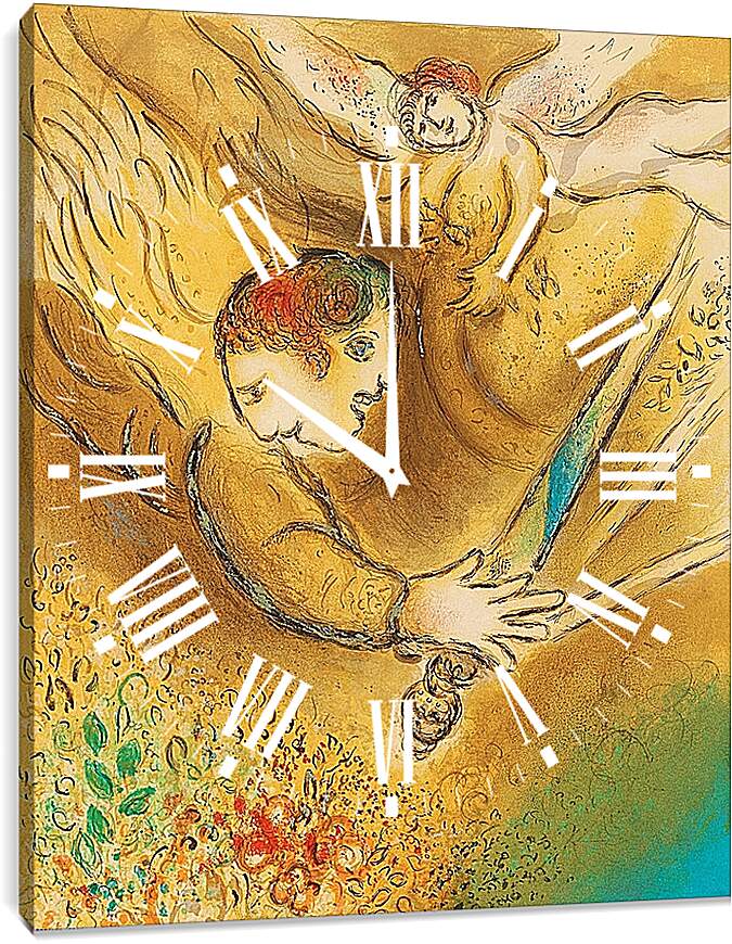 Часы картина - Ангел правосудия. Марк Шагал.