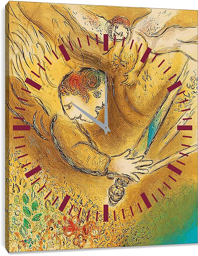 Часы картина - Ангел правосудия. Марк Шагал.
