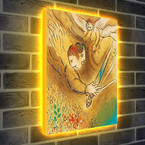 Лайтбокс световая панель - Ангел правосудия. Марк Шагал.