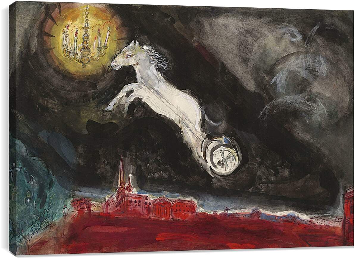Постер и плакат - A Fantasy of St. Марк Шагал