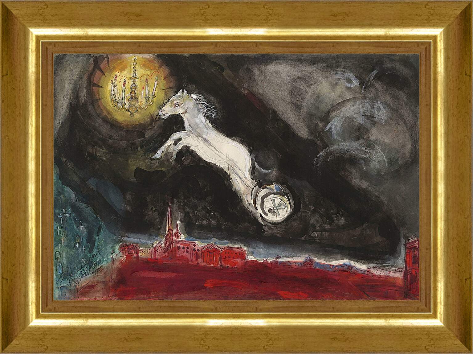Картина в раме - A Fantasy of St. Марк Шагал