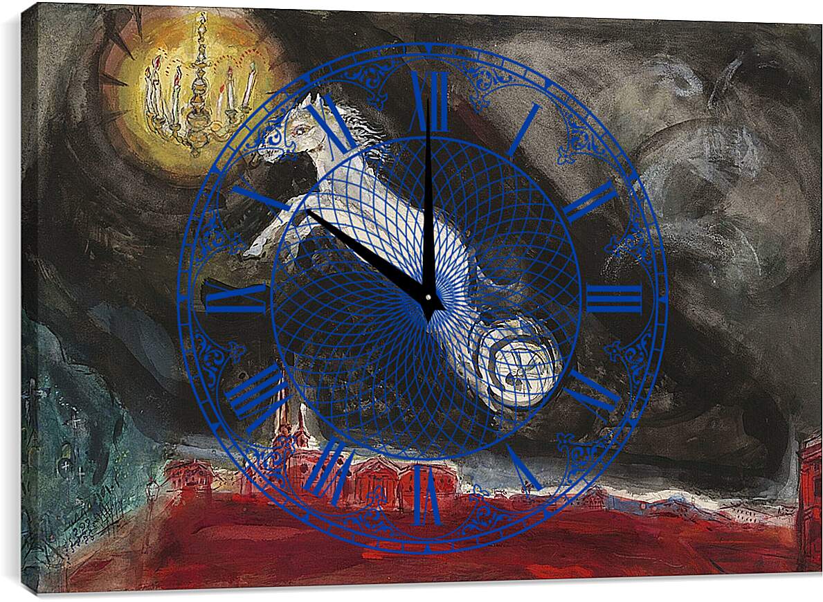 Часы картина - A Fantasy of St. Марк Шагал