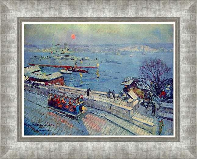 Картина в раме - Севастополь зимой. Коровин Константин