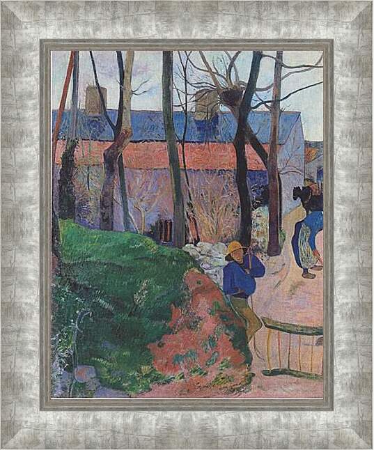 Картина в раме - Houses in Le Pouldu. Поль Гоген
