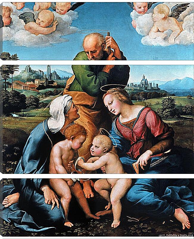 Модульная картина - Святое семейство Каниджани. Санти Рафаэль