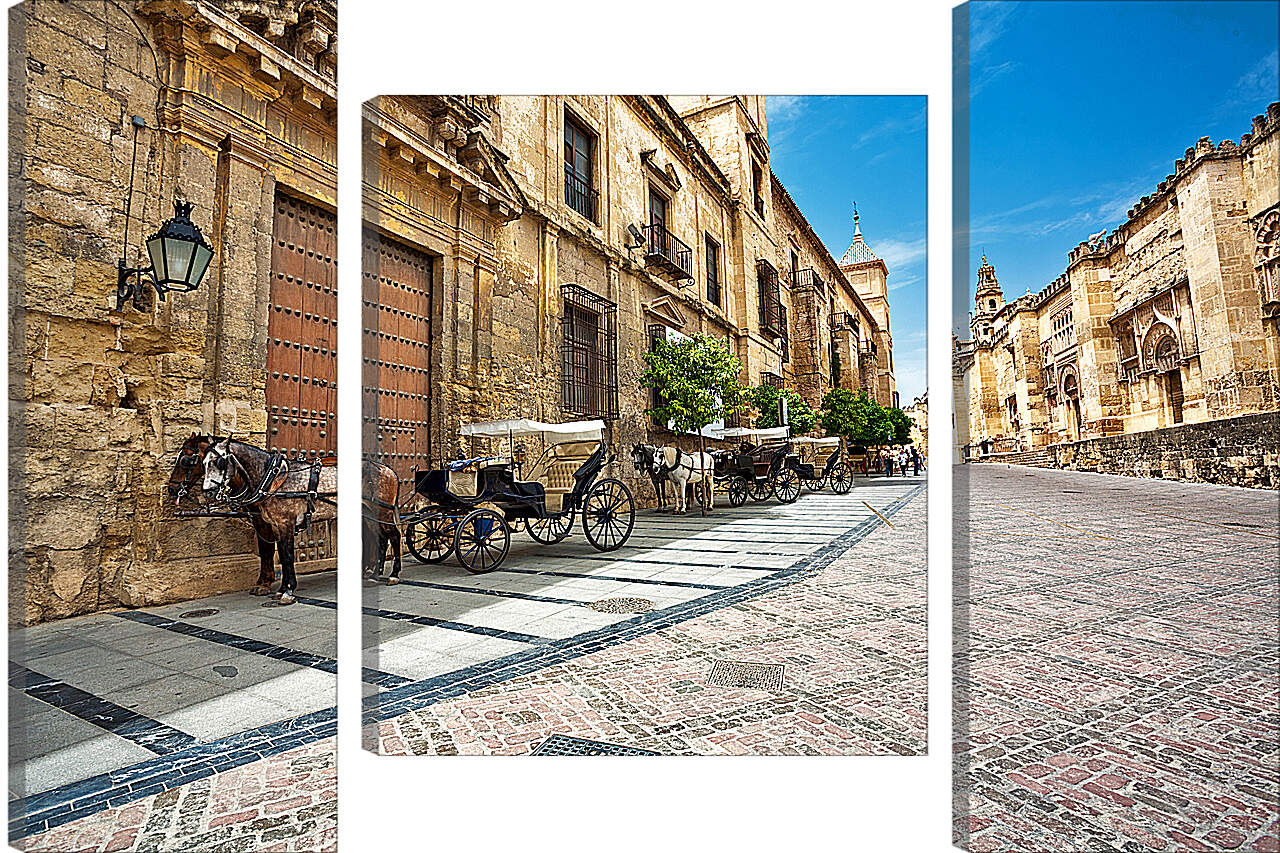 Модульная картина - Улица в Испанском городке
