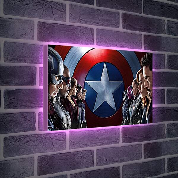 Лайтбокс световая панель - Капитан Америка