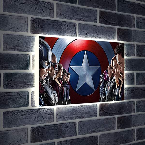 Лайтбокс световая панель - Капитан Америка