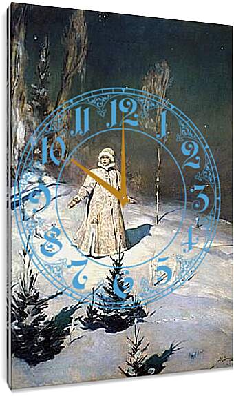 Часы картина - Снегурочка. Виктор Васнецов