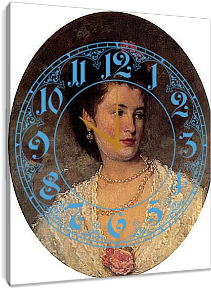 Часы картина - Женский портрет. Иван Николаевич Крамской