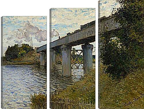 Модульная картина - мост в аргентине. Клод Моне