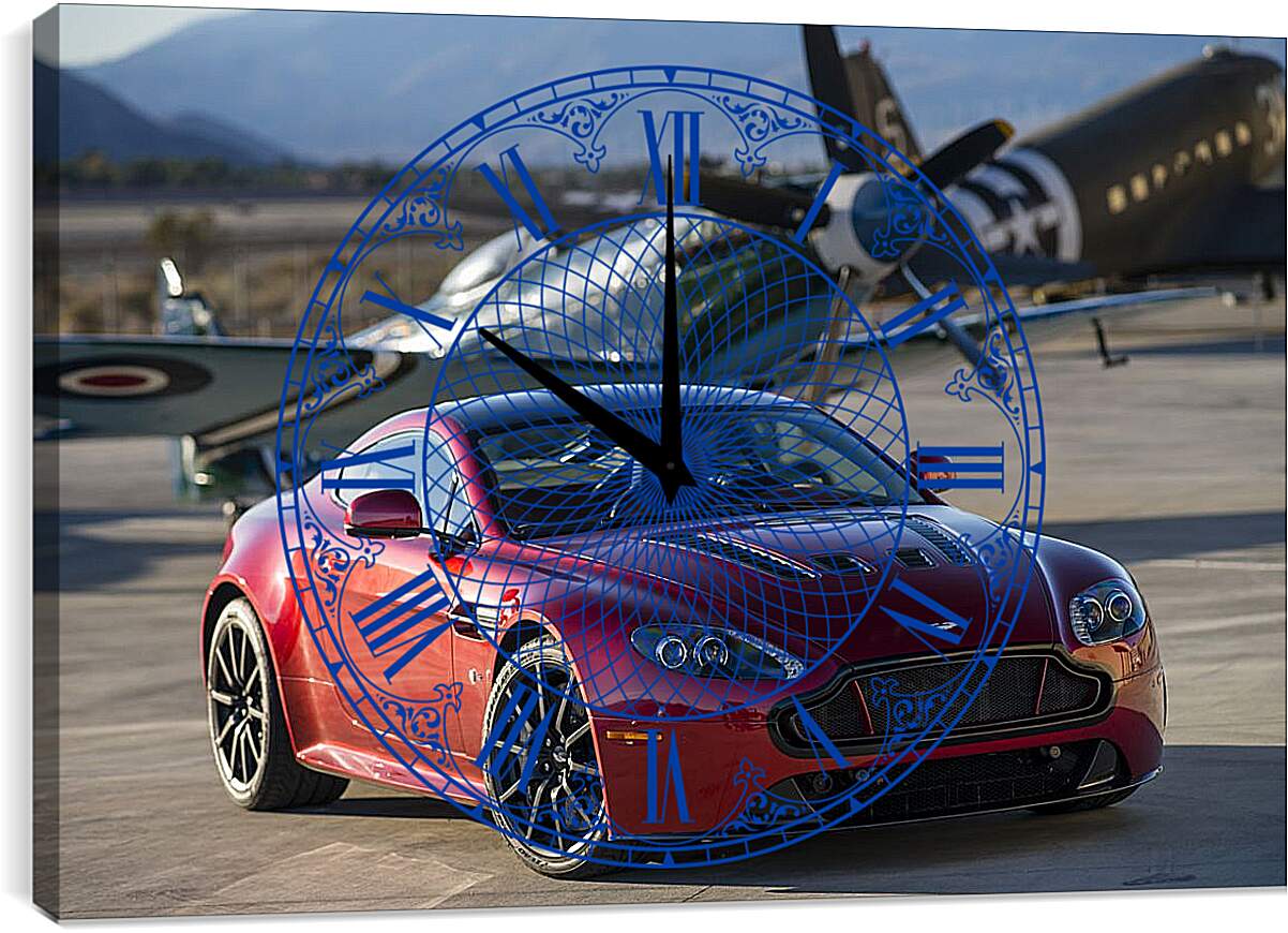 Часы картина - Aston Martin V12