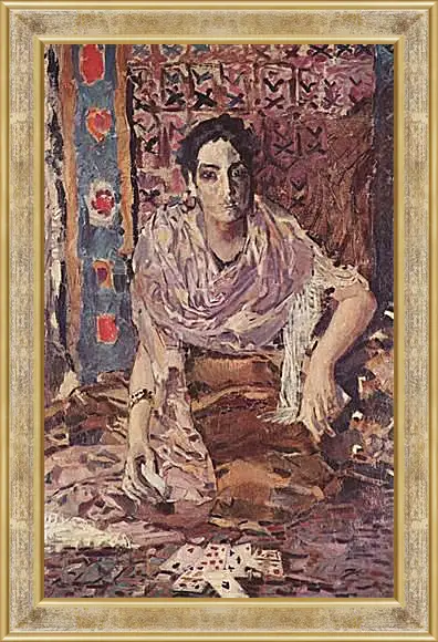 Картина в раме - Гадалка. Врубель Михаил