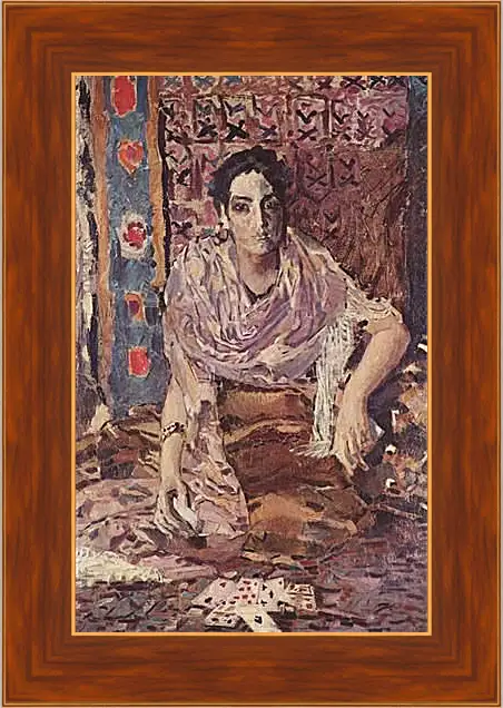 Картина в раме - Гадалка. Врубель Михаил