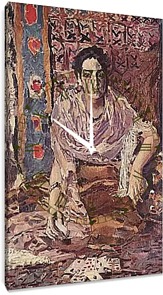 Часы картина - Гадалка. Врубель Михаил