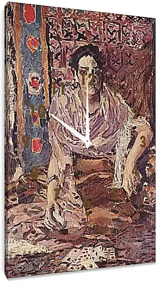 Часы картина - Гадалка. Врубель Михаил