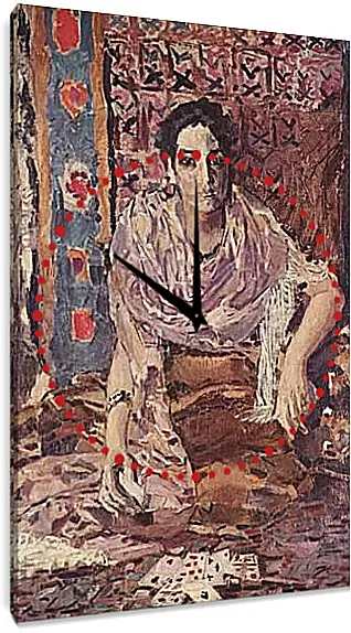 Часы картина - Гадалка. Врубель Михаил