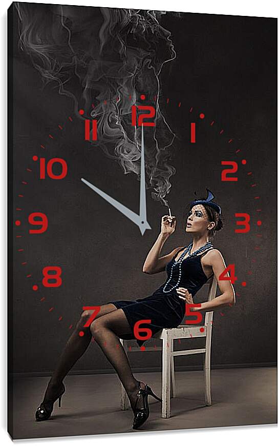 Часы картина - Дым