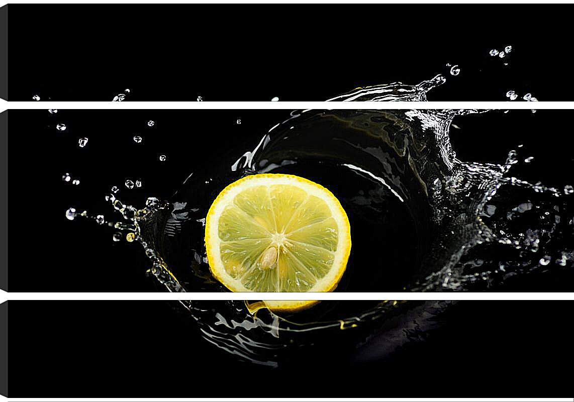 Модульная картина - Лимон и вода
