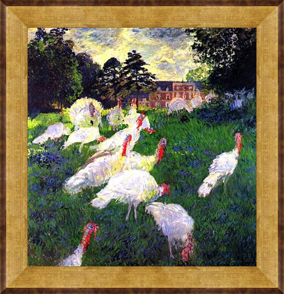 Картина в раме - The Turkeys. Клод Моне