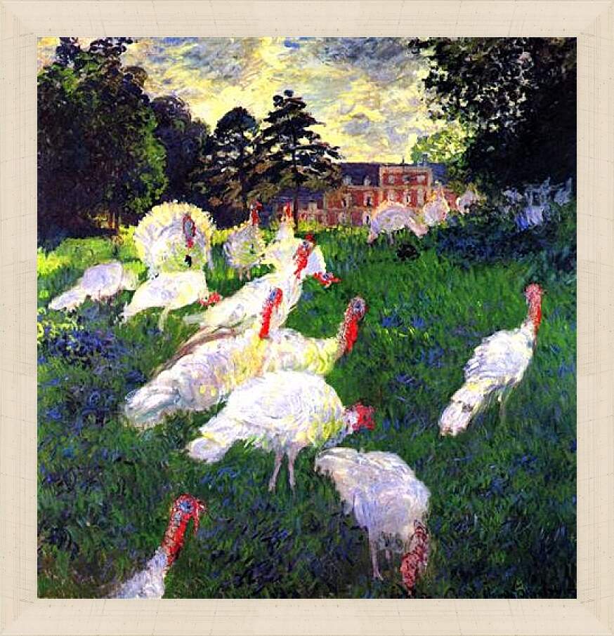 Картина в раме - The Turkeys. Клод Моне